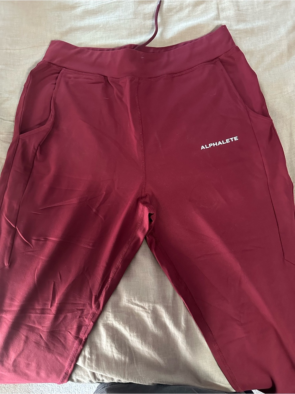 Alphalete Wine Red Performance Joggers
